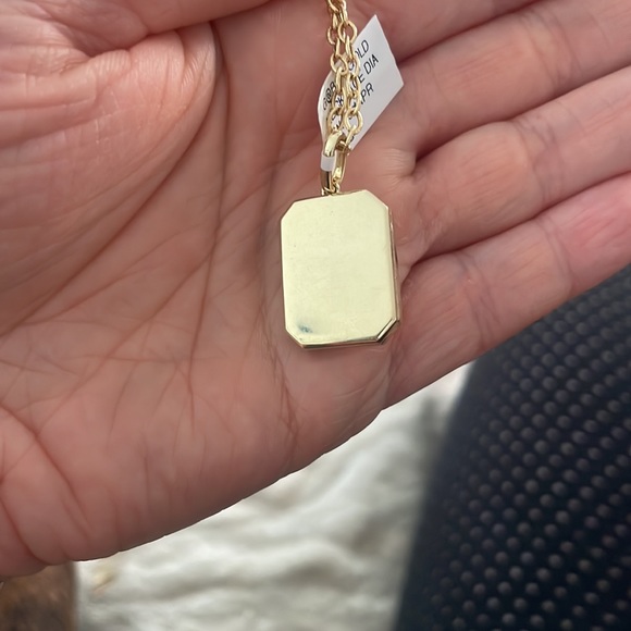 KC Designs 14K Diamond Sun Ray Locket Pendant Necklace - Picture 3 of 4